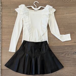 Habitual White and Black Kids Matching Set